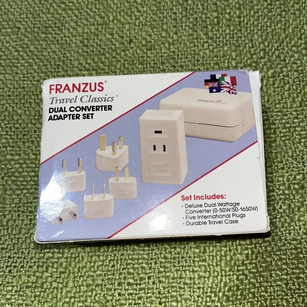 Franzus Travel Classics Dual Adapter‎ Converter Set 220/240V FR-1650 AC C22